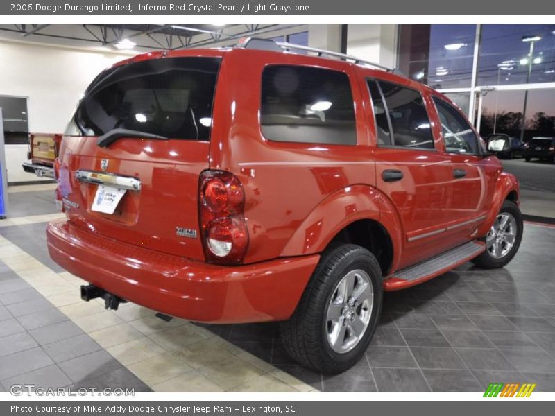 Inferno Red Crystal Pearl / Light Graystone 2006 Dodge Durango Limited