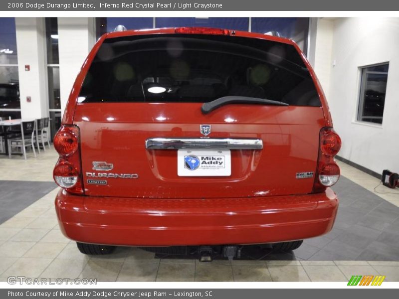 Inferno Red Crystal Pearl / Light Graystone 2006 Dodge Durango Limited