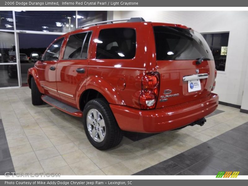 Inferno Red Crystal Pearl / Light Graystone 2006 Dodge Durango Limited