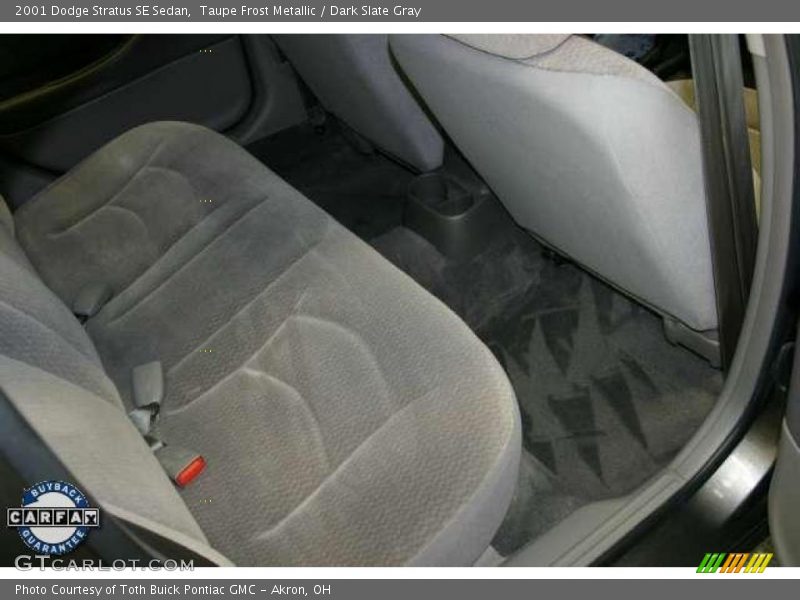 Taupe Frost Metallic / Dark Slate Gray 2001 Dodge Stratus SE Sedan