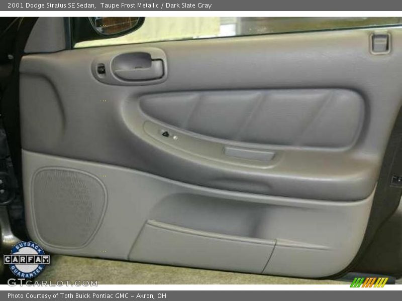Taupe Frost Metallic / Dark Slate Gray 2001 Dodge Stratus SE Sedan