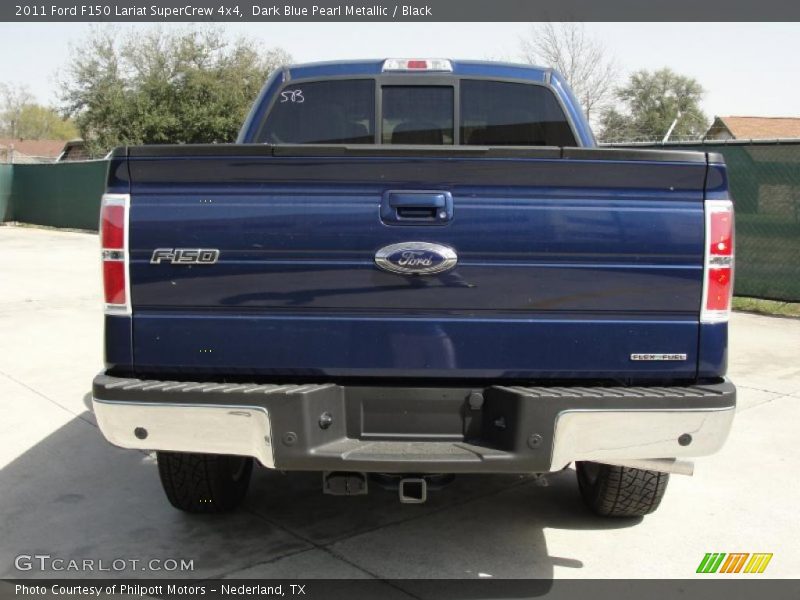 Dark Blue Pearl Metallic / Black 2011 Ford F150 Lariat SuperCrew 4x4