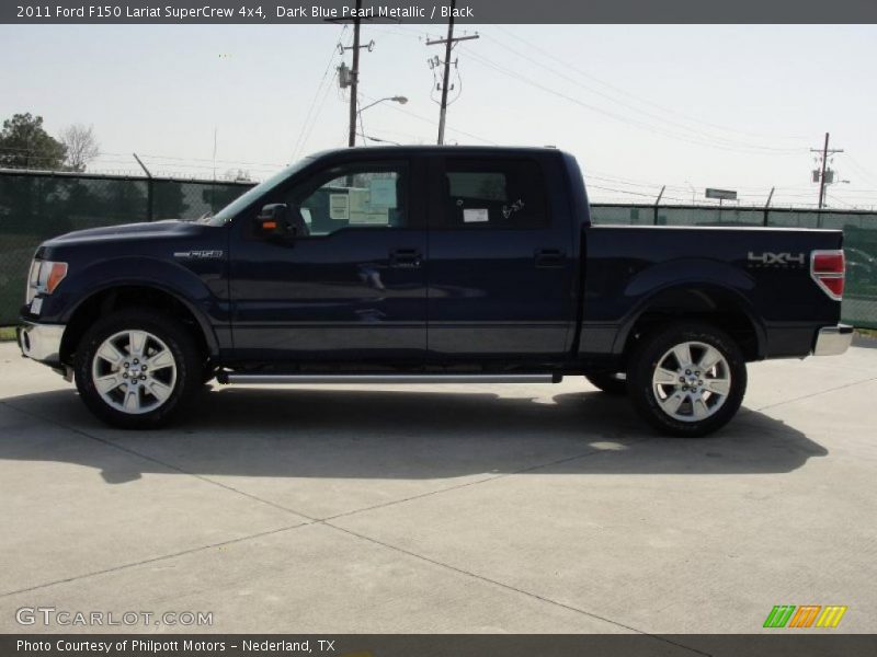 Dark Blue Pearl Metallic / Black 2011 Ford F150 Lariat SuperCrew 4x4