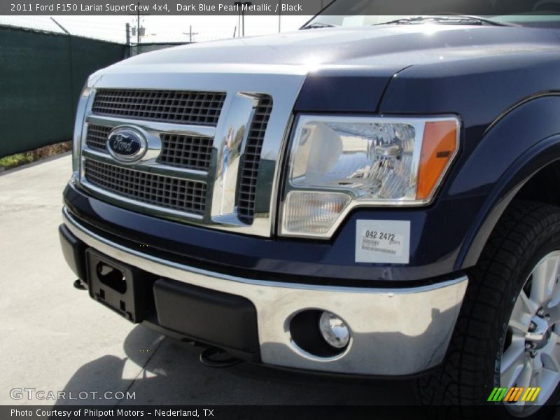 Dark Blue Pearl Metallic / Black 2011 Ford F150 Lariat SuperCrew 4x4