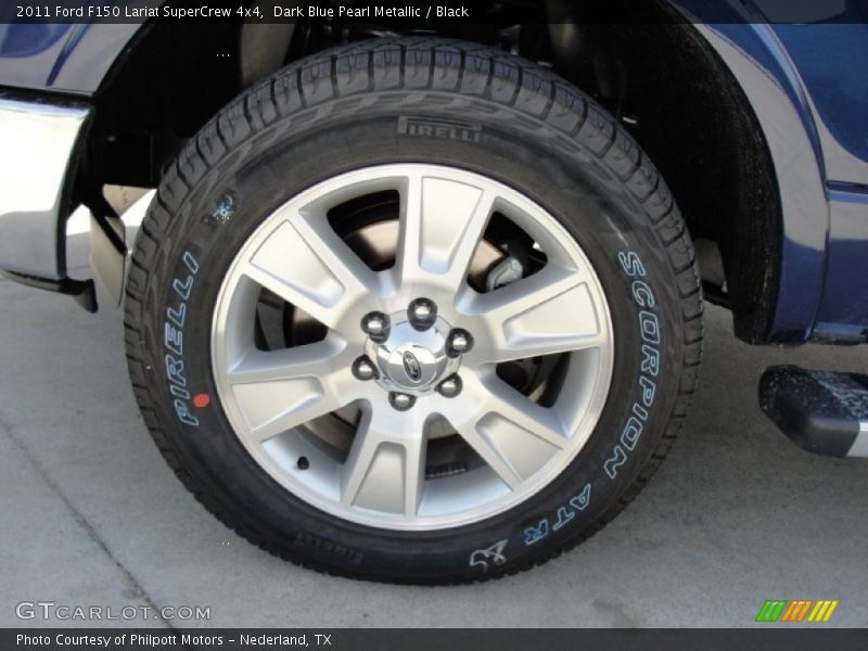 Dark Blue Pearl Metallic / Black 2011 Ford F150 Lariat SuperCrew 4x4