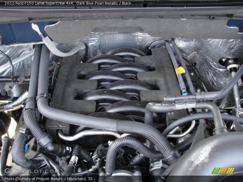 Dark Blue Pearl Metallic / Black 2011 Ford F150 Lariat SuperCrew 4x4