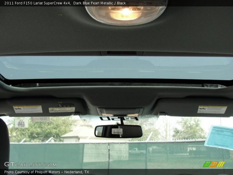 Dark Blue Pearl Metallic / Black 2011 Ford F150 Lariat SuperCrew 4x4