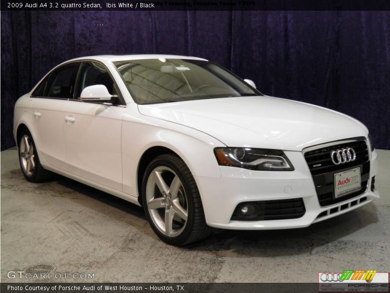 Ibis White / Black 2009 Audi A4 3.2 quattro Sedan