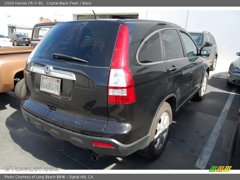 Crystal Black Pearl / Black 2009 Honda CR-V EX