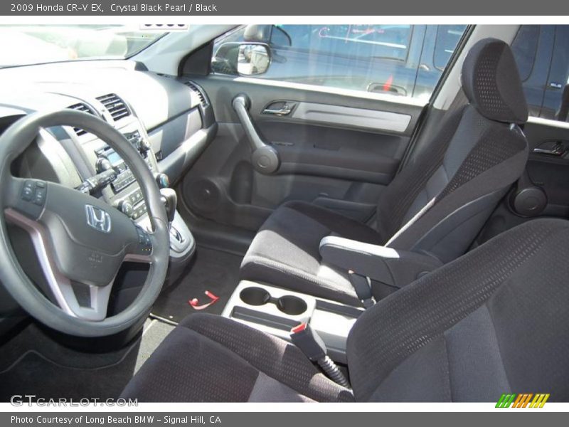 Crystal Black Pearl / Black 2009 Honda CR-V EX
