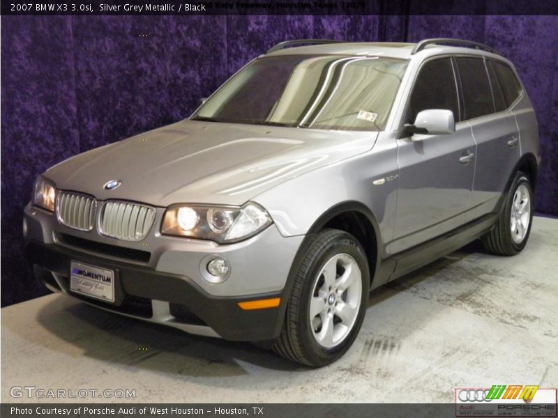 Silver Grey Metallic / Black 2007 BMW X3 3.0si
