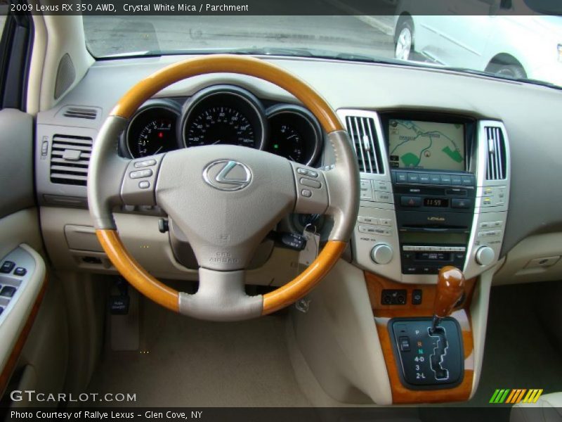 Crystal White Mica / Parchment 2009 Lexus RX 350 AWD