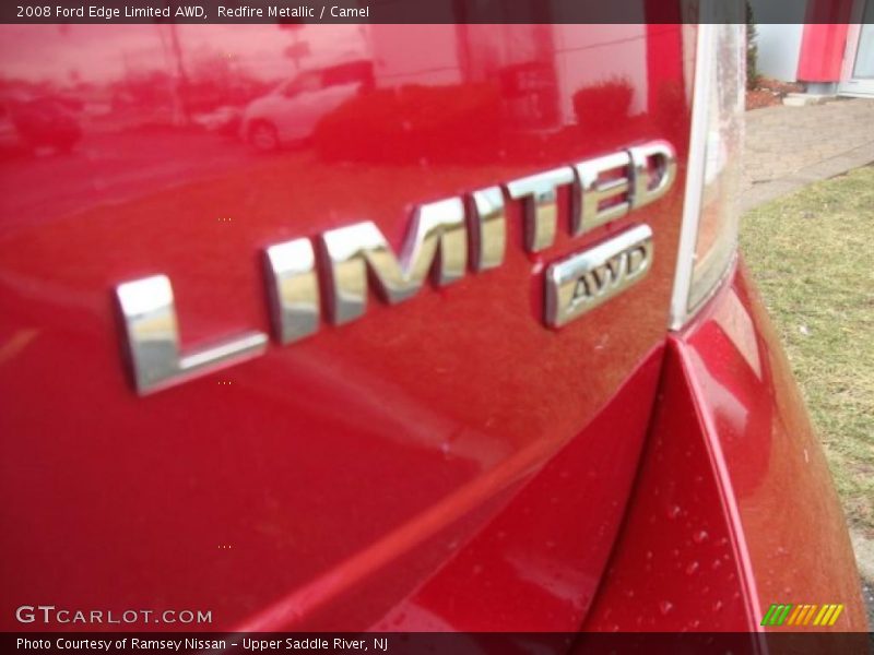 Redfire Metallic / Camel 2008 Ford Edge Limited AWD