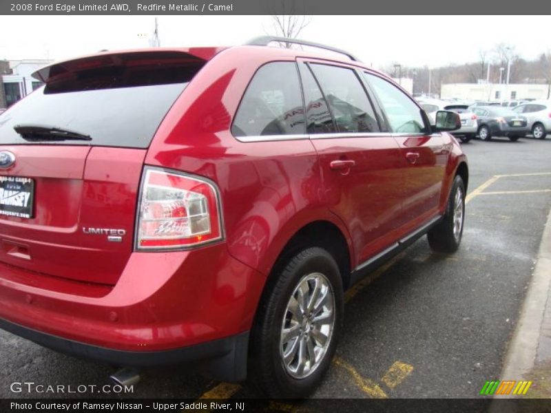 Redfire Metallic / Camel 2008 Ford Edge Limited AWD