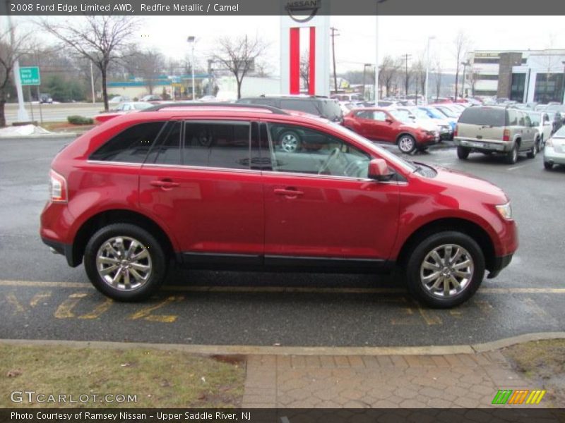 Redfire Metallic / Camel 2008 Ford Edge Limited AWD