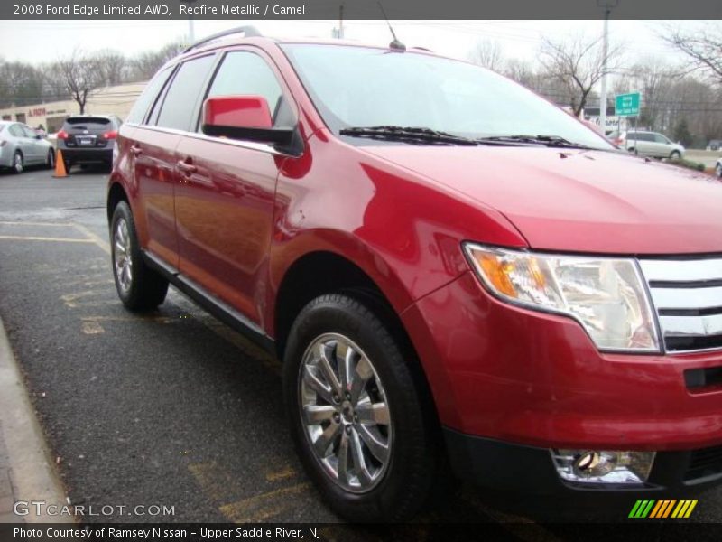 Redfire Metallic / Camel 2008 Ford Edge Limited AWD