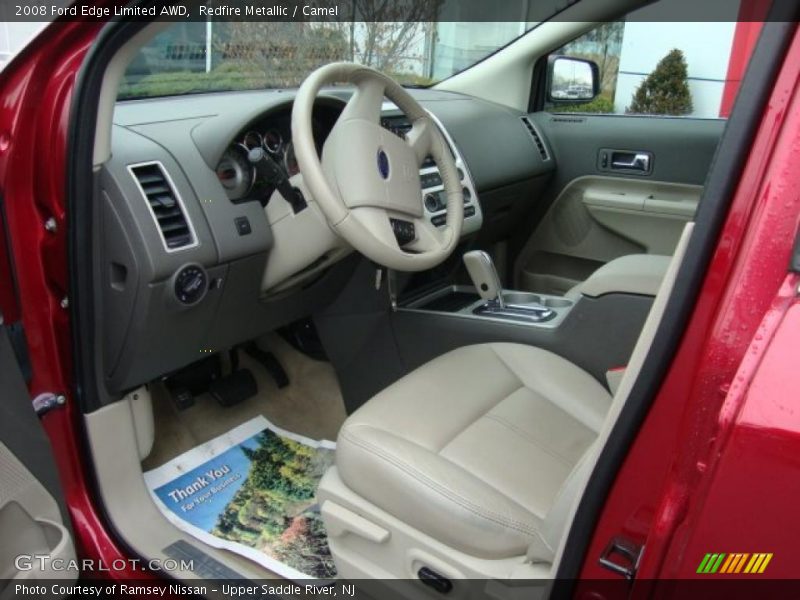 Redfire Metallic / Camel 2008 Ford Edge Limited AWD