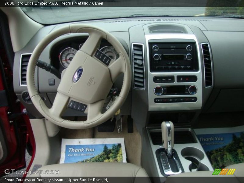 Redfire Metallic / Camel 2008 Ford Edge Limited AWD