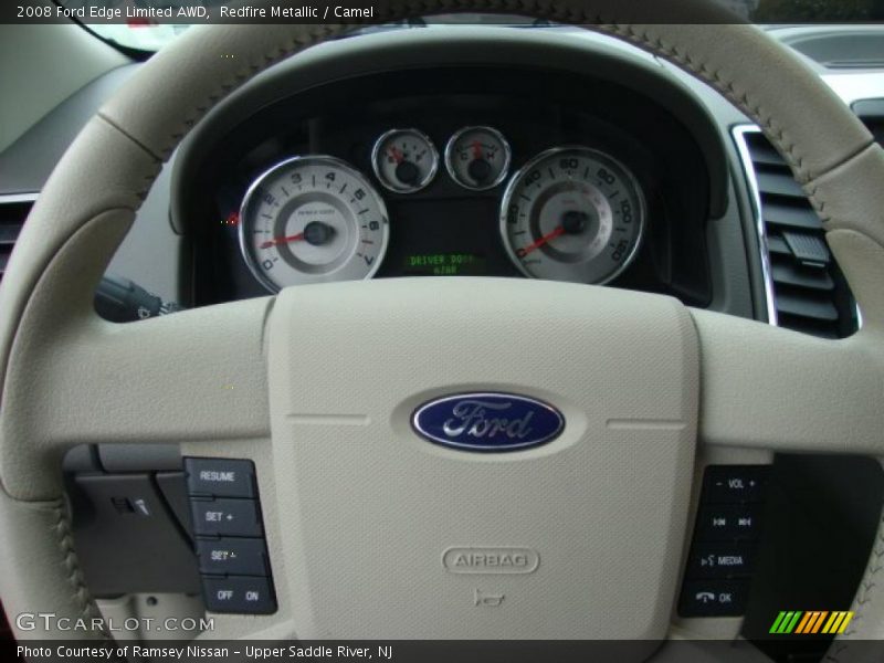 Redfire Metallic / Camel 2008 Ford Edge Limited AWD