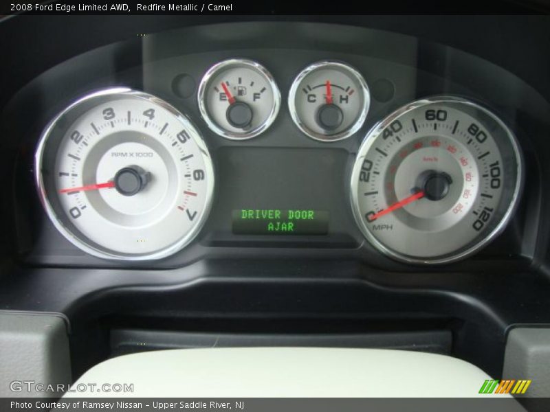 Redfire Metallic / Camel 2008 Ford Edge Limited AWD