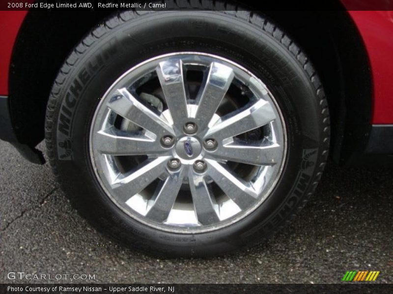 Redfire Metallic / Camel 2008 Ford Edge Limited AWD