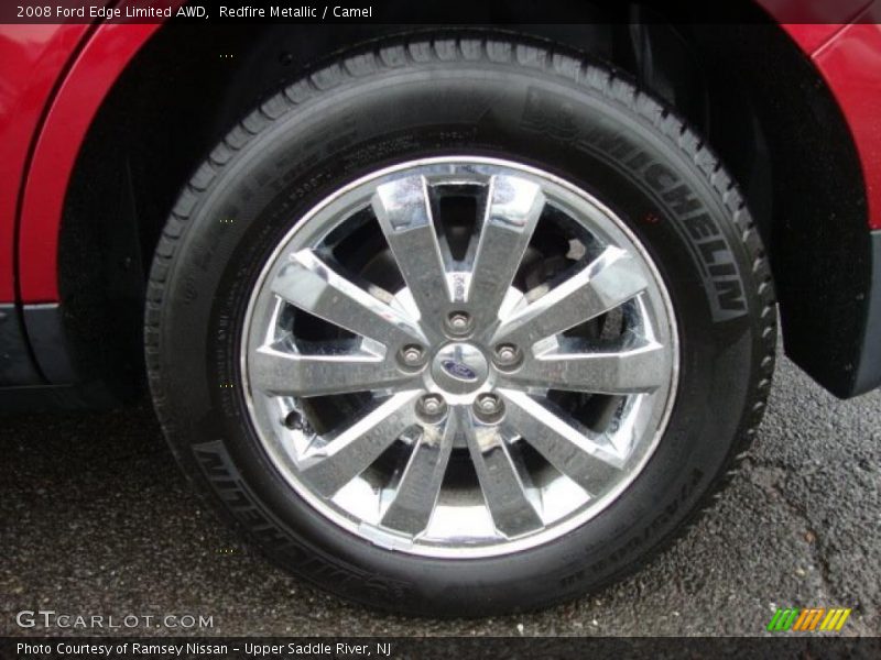 Redfire Metallic / Camel 2008 Ford Edge Limited AWD