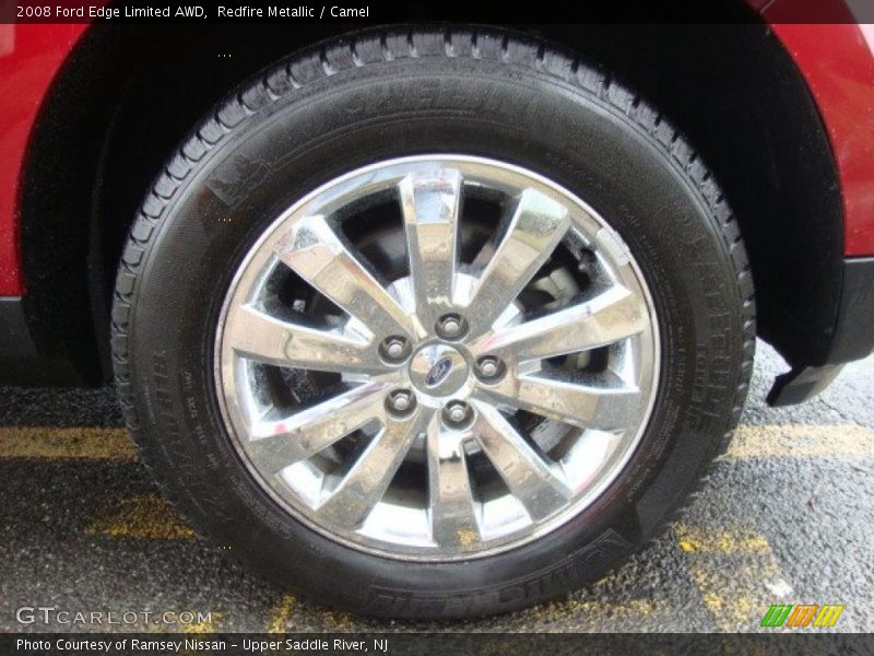 Redfire Metallic / Camel 2008 Ford Edge Limited AWD