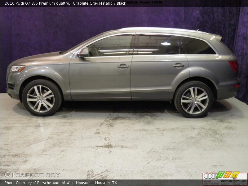 Graphite Gray Metallic / Black 2010 Audi Q7 3.6 Premium quattro