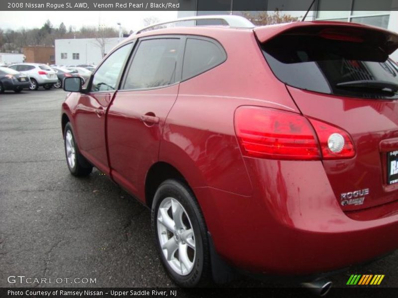Venom Red Pearl / Black/Red 2008 Nissan Rogue SL AWD