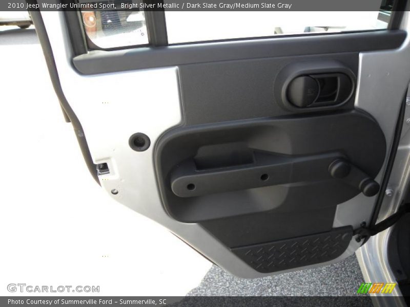 Bright Silver Metallic / Dark Slate Gray/Medium Slate Gray 2010 Jeep Wrangler Unlimited Sport