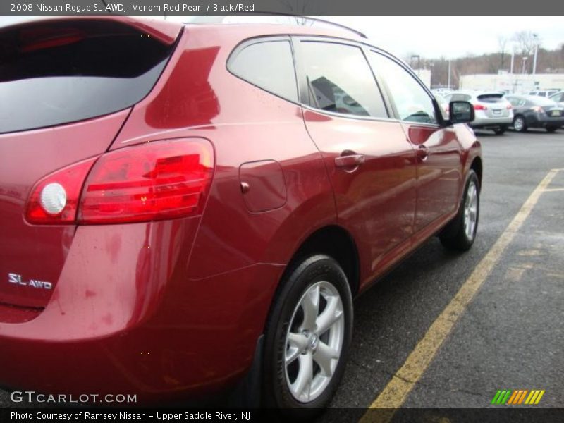 Venom Red Pearl / Black/Red 2008 Nissan Rogue SL AWD