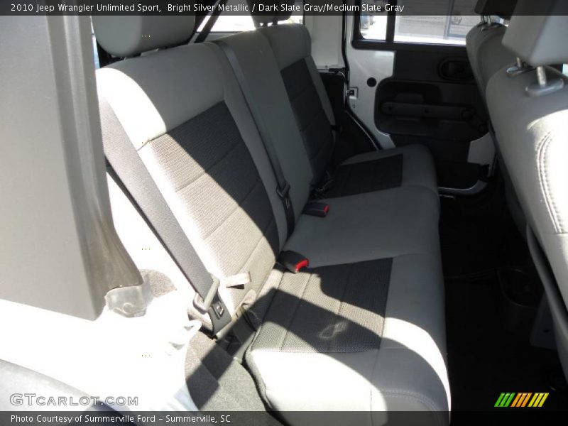 Bright Silver Metallic / Dark Slate Gray/Medium Slate Gray 2010 Jeep Wrangler Unlimited Sport