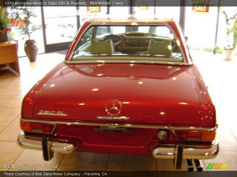 Red Metallic / Ivory 1970 Mercedes-Benz SL Class 280 SL Roadster