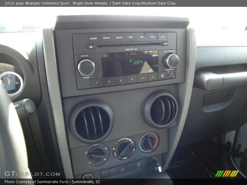 Bright Silver Metallic / Dark Slate Gray/Medium Slate Gray 2010 Jeep Wrangler Unlimited Sport