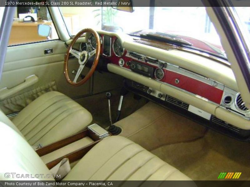 Red Metallic / Ivory 1970 Mercedes-Benz SL Class 280 SL Roadster