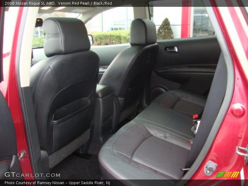  2008 Rogue SL AWD Black/Red Interior