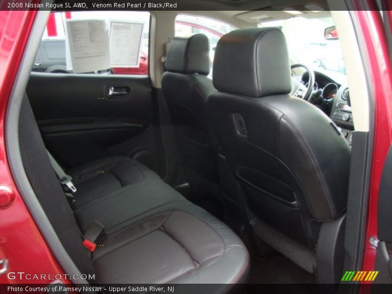  2008 Rogue SL AWD Black/Red Interior