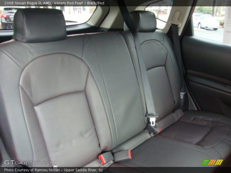  2008 Rogue SL AWD Black/Red Interior