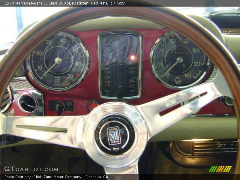 Red Metallic / Ivory 1970 Mercedes-Benz SL Class 280 SL Roadster
