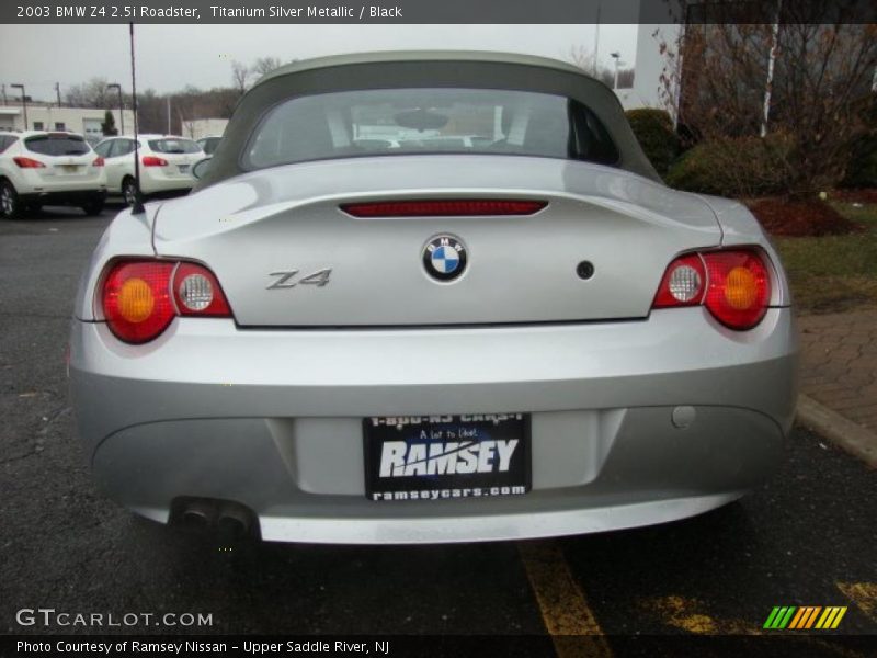 Titanium Silver Metallic / Black 2003 BMW Z4 2.5i Roadster