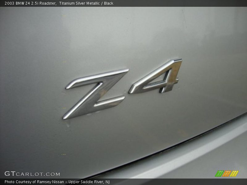 Titanium Silver Metallic / Black 2003 BMW Z4 2.5i Roadster