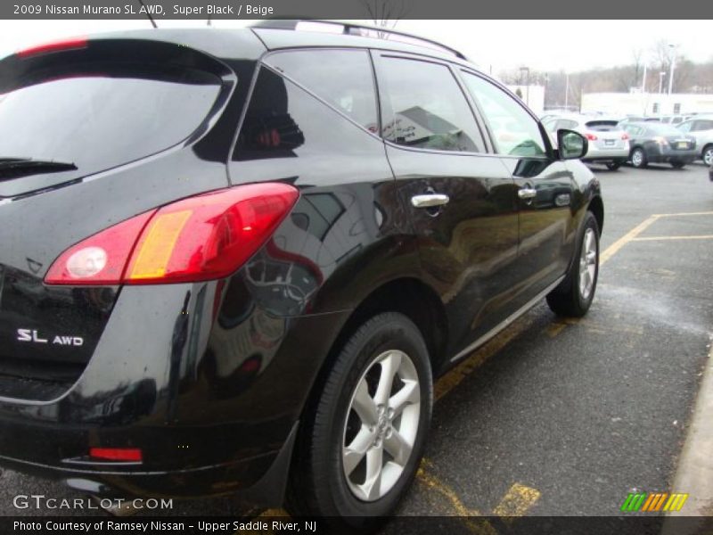 Super Black / Beige 2009 Nissan Murano SL AWD