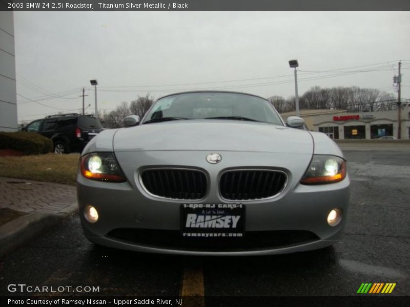 Titanium Silver Metallic / Black 2003 BMW Z4 2.5i Roadster