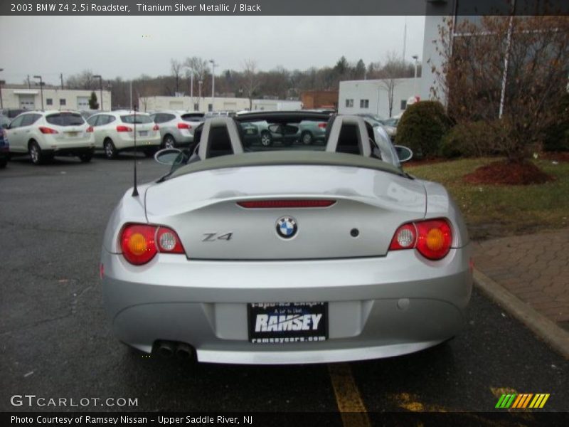 Titanium Silver Metallic / Black 2003 BMW Z4 2.5i Roadster