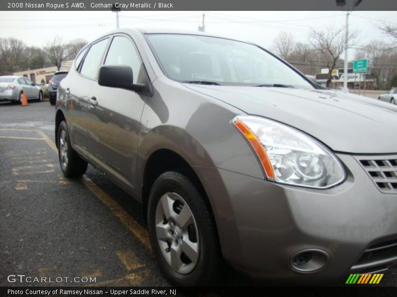 Gotham Gray Metallic / Black 2008 Nissan Rogue S AWD