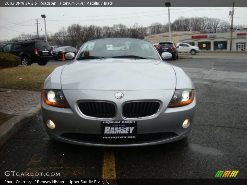 Titanium Silver Metallic / Black 2003 BMW Z4 2.5i Roadster