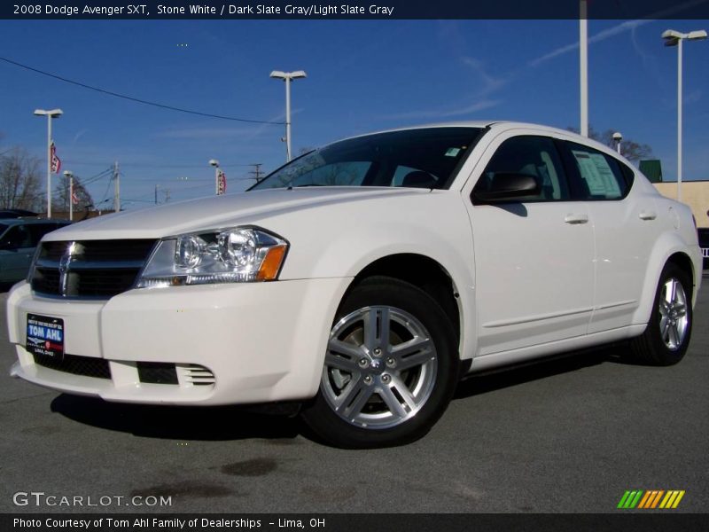 Stone White / Dark Slate Gray/Light Slate Gray 2008 Dodge Avenger SXT