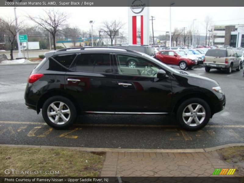 Super Black / Beige 2009 Nissan Murano SL AWD