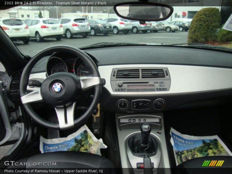 Titanium Silver Metallic / Black 2003 BMW Z4 2.5i Roadster