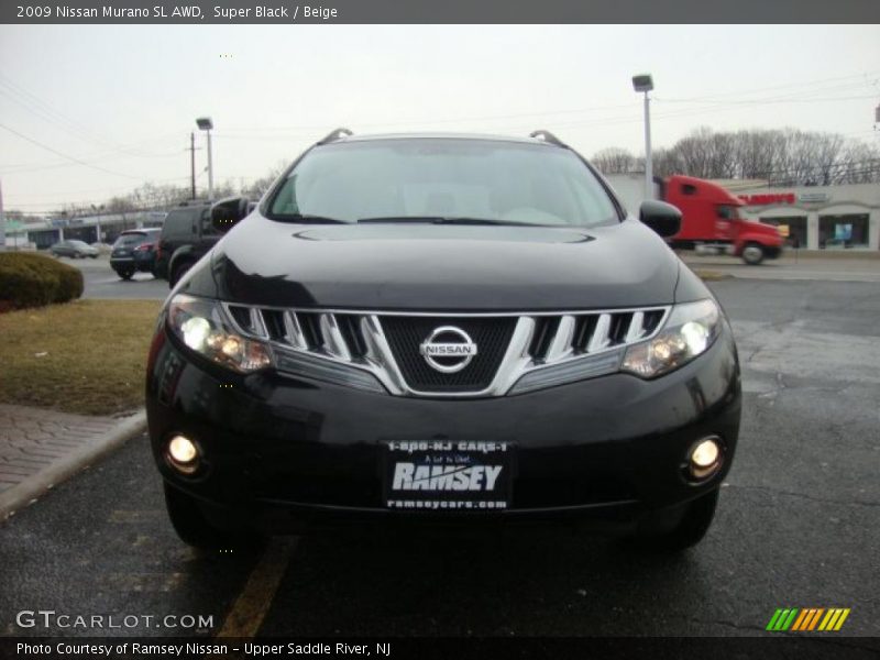 Super Black / Beige 2009 Nissan Murano SL AWD